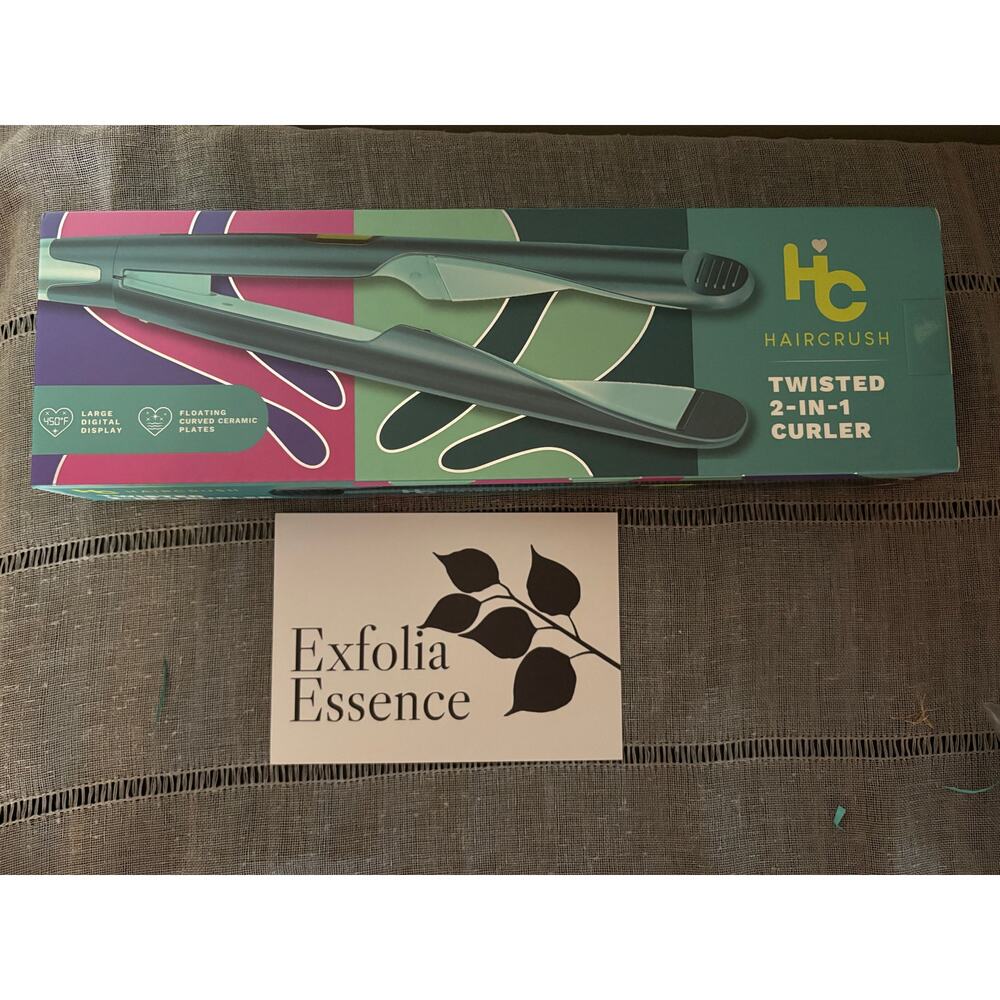 HAIRCRUSH 2-in-1 "Twist" Digital Curler & Straightener (flat iron) New IN BOX